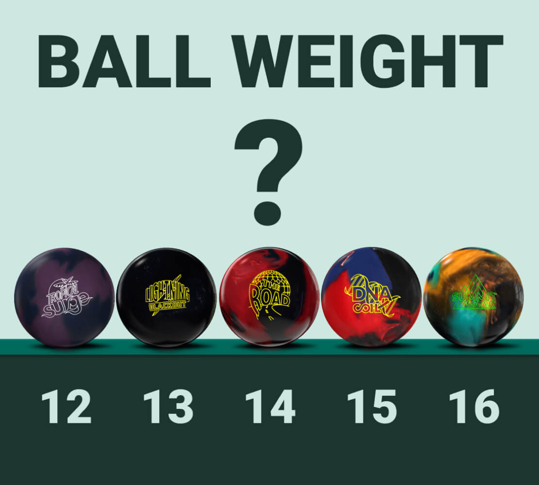 Select the proper bowling ball weight and avoid discomfort or injury